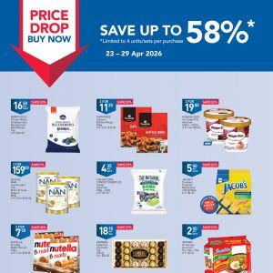 NTUC FairPrice Weekly Promotion: Price Drop - Save Up To 58% (23-29 Apr 2026)