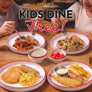 COLLIN’S Kids Dine Free: Complimentary Kid's Meal - Spend $50