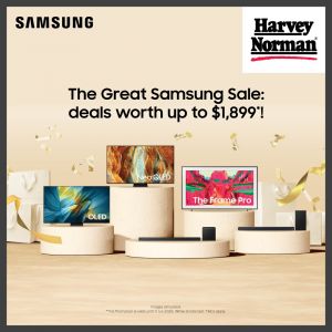 Harvey Norman Great Samsung Sale: Deals Worth Up to $1,899 on OLED & Neo QLED TVs (13 April - 03 June 2026)