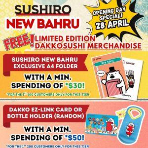 Sushiro New Bahru Grand Opening Promotion: $1.9++ Big Cut Tuna & Mount Salmon Roe Wrap Specials (28 April - 11 May 2026)