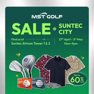 MST Golf Suntec City Sale: Up to 60% OFF Equipment & Apparel + Extra 20% OFF & $10 Vouchers (27 April - 03 May 2026)