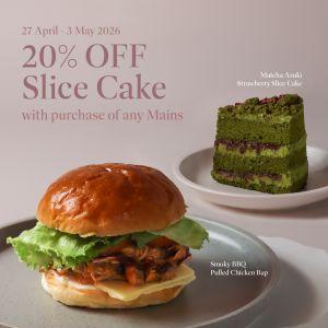 Cedele Labour Day Promotion 2026: 20% OFF Slice Cake (27 Apr - 3 May 2026)