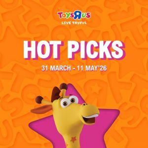 Toys"R"Us APRIL HOT PICKS: Kids' Toys & Games Up to 50% OFF Promotion (31 March - 11 May 2026)