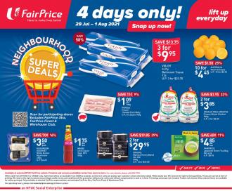 FairPrice 4 Days Only Promotion (29 Jul 2021 - 1 Aug 2021)
