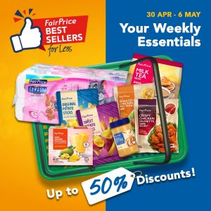 NTUC FairPrice Weekly Essentials Promotion: Up To 50% OFF Housebrand Deals (30 Apr – 6 May 2026)