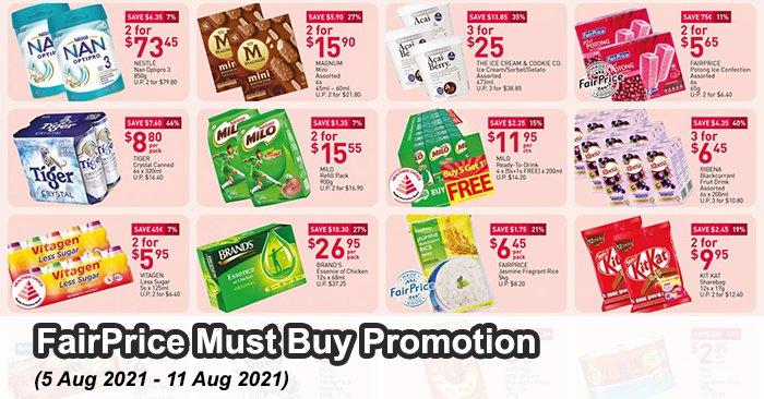 FairPrice Must Buy Promotion (5 Aug 2021 - 11 Aug 2021)