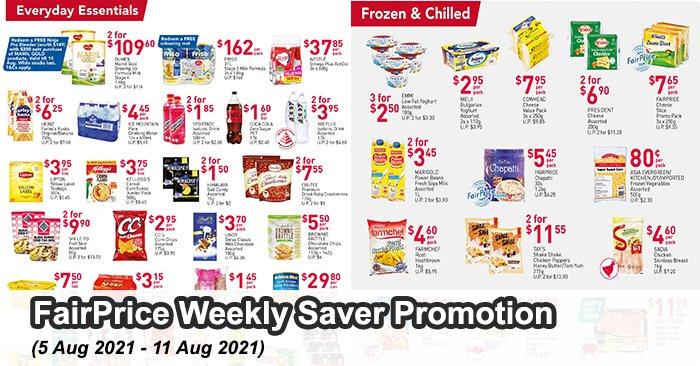 FairPrice Weekly Saver Promotion (5 Aug 2021 - 11 Aug 2021)