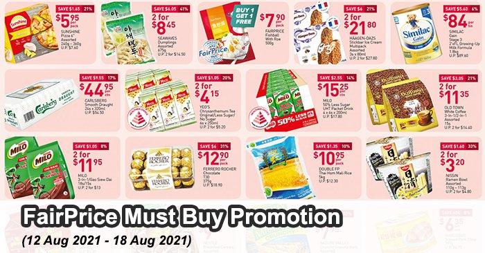 FairPrice Must Buy Promotion (12 Aug 2021 - 18 Aug 2021)
