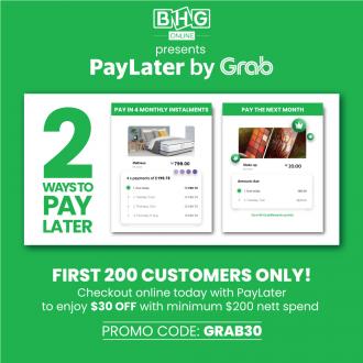 BHG Grab PayLater Promotion