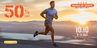 World of Sports 10.10 Sale 50% OFF (9 Oct 2020 - 12 Oct 2020)