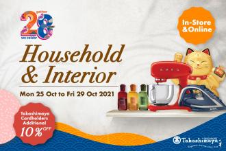 Takashimaya Household & Interior Promotion (25 Oct 2021 - 29 Oct 2021)
