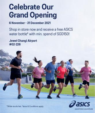 ASICS Jewel Changi Airport Grand Opening Sale (6 Nov 2021 - 31 Dec 2021)