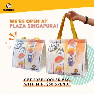 Genki Sushi Plaza Singapura Opening Promotion FREE Cooler Bag