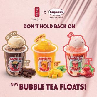 Gong Cha Bubble Tea Float with Haagen Dazs