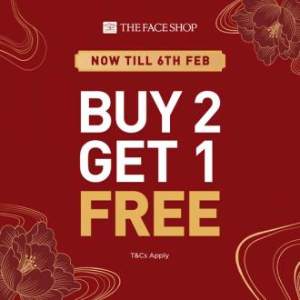 The Face Shop Online CNY Sale Buy 2 Get 1 FREE (1 January 0001 - 6 February 2022)
