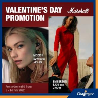 Challenger Marshall Audio Valentine's Day Promotion (valid until 14 Feb 2022)