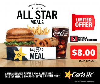 Carl's Jr. All Star Meals Double Crispy Chicken Sandwich @ $8.00 Promotion