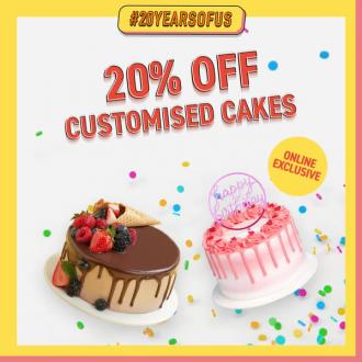 BreadTalk Online Customised Cakes Promotion 20% OFF (2 Oct 2020 - 31 Oct 2020)