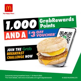 McDonald's Grab Breakfast Challenge (7 March 2022 - 31 March 2022)
