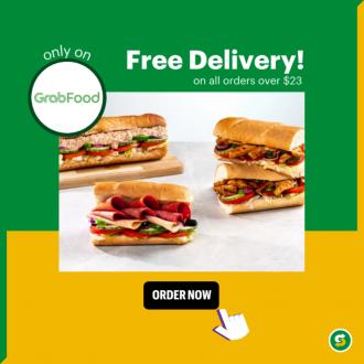 Subway GrabFood FREE Delivery Promotion (valid until 31 Mar 2022)