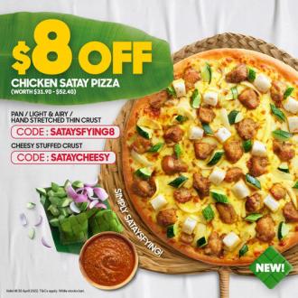 Pizza Hut Chicken Satay Pizza $8 OFF Promotion