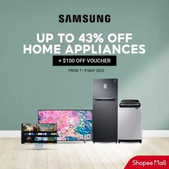 Samsung Shopee Home Appliances Sale Up To 43% OFF (7 May 2022 - 9 May 2022)
