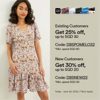 Pomelo DBS Promotion Up To 30% OFF (valid until 30 Jun 2022)