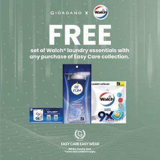 Giordano FREE Walch Laundry Essentials Promotion