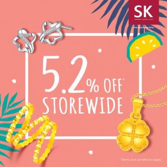 SK Jewellery 520 Promotion 5.2% OFF Storewide (20 May 2022 - 22 May 2022)