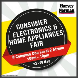 Harvey Norman Consumer Electronics & Home Appliances Fair Sale at CompassOne (23 May 2022 - 29 May 2022)