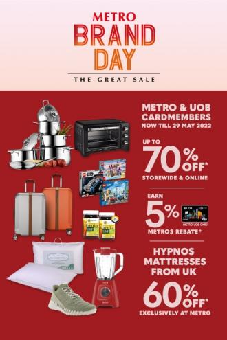 Metro Brand Day Sale Up To 70% OFF (26 May 2022 - 29 May 2022)