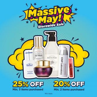The Face Shop Massive May Storewide Sale (valid until 31 May 2022)