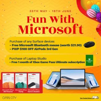 Gain City Fun With Microsoft Promotion (30 May 2022 - 19 Jun 2022)