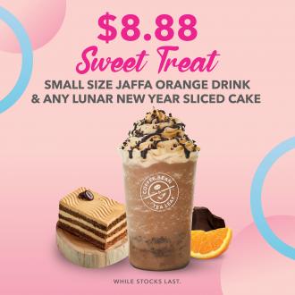 Coffee Bean Sweet Treats Promotion Jaffa Orange & Lunar New Year Cake @ $8.88