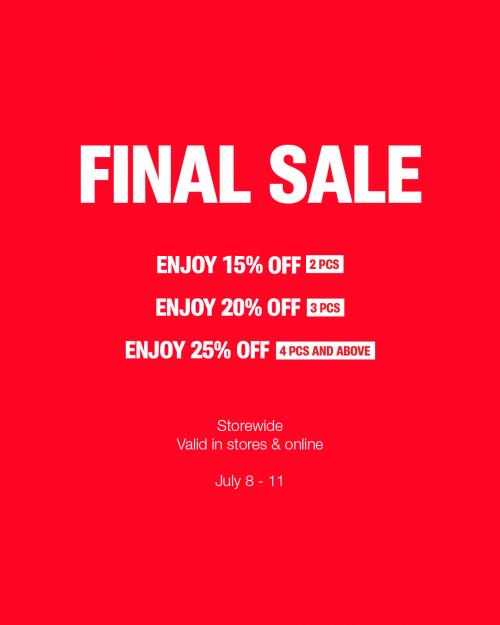 Urban Revivo Final Sale Up To 70 OFF (8 July 2022 11 July 2022)
