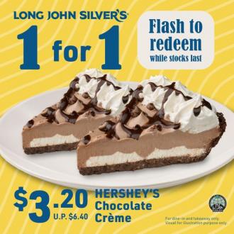 Long John Silver's 1 For 1 Hershey's Chocolate Creme Promotion