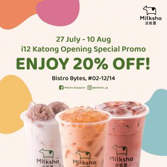 Milksha i12 Katong Opening Promotion (27 Jul 2022 - 10 Aug 2022)