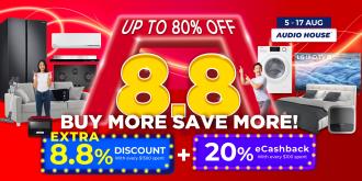 Audio House 8.8 Sale Up To 80% OFF (5 Aug 2022 - 17 Aug 2022)