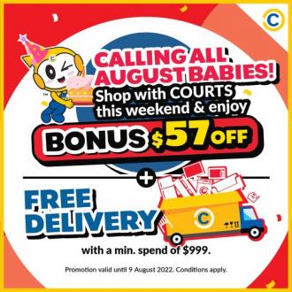 Courts National Day August Baby Promotion (valid until 9 August 2022)
