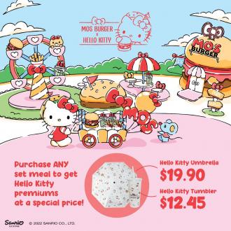 MOS Burger Hello Kitty Tumbler and Umbrella Promotion
