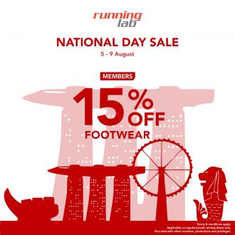 Running Lab Members National Day Sale 15% OFF Footwear (5 Aug 2022 - 9 Aug 2022)