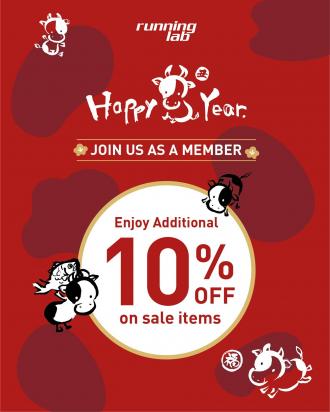 Running Lab Member Chinese New Year Sale Additional 10% OFF (4 Feb 2021 - 28 Feb 2021)