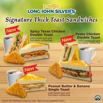Long John Silver's Signature Think Toast Sandwiches