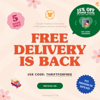 Refash Online FREE Delivery Promotion (valid until 17 Oct 2022)
