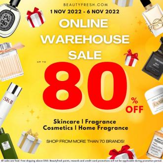 BeautyFresh Online Warehouse Sale Up To 80% OFF (1 November 2022 - 6 November 2022)