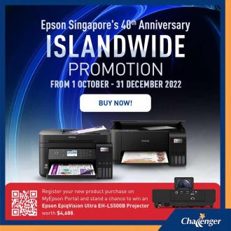 Challenger Epson Singapore 40th Anniversary Promotion (1 October 2022 - 31 December 2022)