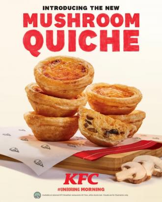 KFC Mushroom Quiche
