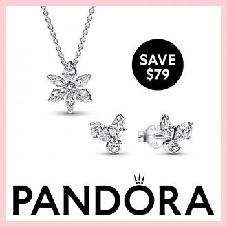 Pandora Sparkling Herbarium Cluster Jewellery Gift Set Promotion $79 OFF