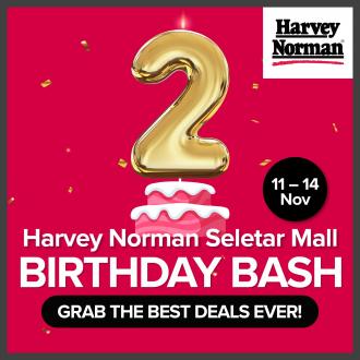Harvey Norman Seletar Mall 2nd Birthday Bash Promotion (11 November 2022 - 14 November 2022)