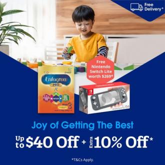 Enfagrow A+ Joy Of Getting The Best Promotion Up To $40 OFF + Extra 10% OFF (valid until 18 November 2022)